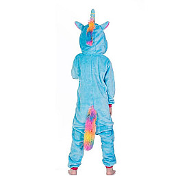 Пижама детская Kigurumba Единорог New XL - рост 135 - 145 см Голубой с белым (K0W1-0056-XL)