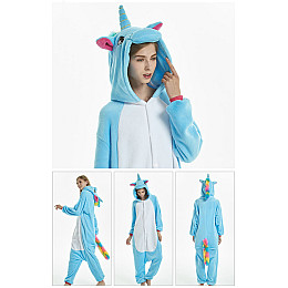 Кигуруми взрослая Kigurumba Единорог New L - рост 165 - 175 см Голубой (K1W1-0097-L)