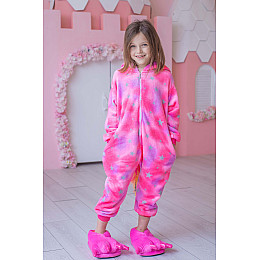 Пижама Кигуруми детская BearWear Единорог New звездочка (на молнии) XL 135 - 145 см Розовый (K0W1-0057-XL)