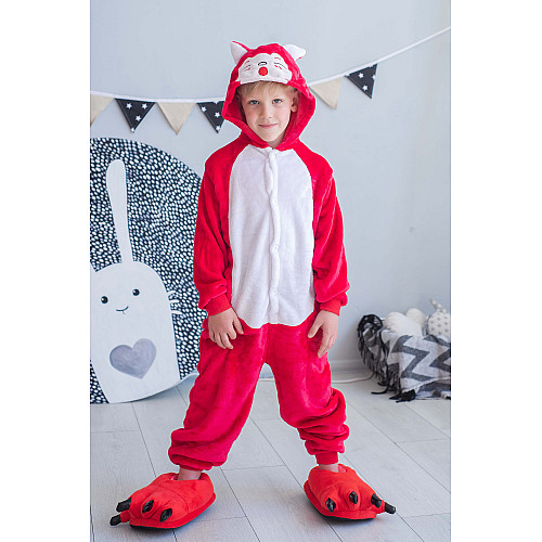 Пижама Кигуруми детская BearWear Лисенок M 115 - 125 см Красный (K0W1-0091-M)