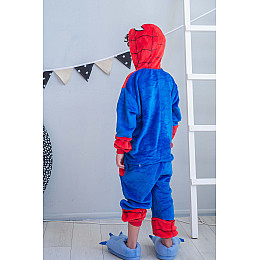 Пижама Кигуруми детская BearWear Человек Паук M 115 - 125 см Красно-синий