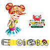 Браслет силіконовий Biojoux BJB003 Charms Bracelet MIX 3 Yellow (4667)