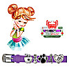Браслет силіконовий Biojoux BJB002 Charms Bracelet MIX 2 Lilac (4666)