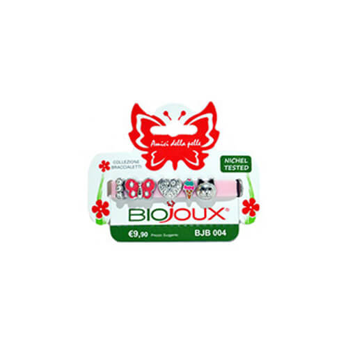 Браслет силіконовий Biojoux BJB004 Charms Bracelet MIX 4 Pink (4668)