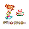 Браслет силіконовий Biojoux BJB005 Charms Bracelet MIX 5 White (4669)
