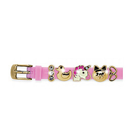 Браслет силіконовий Biojoux BJB006 Charms Bracelet MIX 6 Pink (4670)