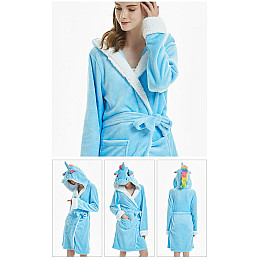 Халат взрослый Единорог New M 155 - 165 см Голубой (1000036-M)