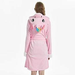Халат взрослый Единорог New S 145 - 155 см Розовый (1000039-S)