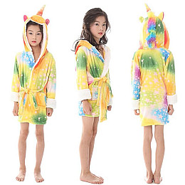Халат дитячий BearWear Єдиноріг New XS 90 - 100 см Різнокольоровий (1000051-XS)