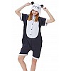 Кигуруми детская BearWear Панда Аниме (летняя) L - рост 121-130 см Черно-белый