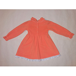 Платье теплое для девочки DL на рост 104 см. Оранжевый(ю282)