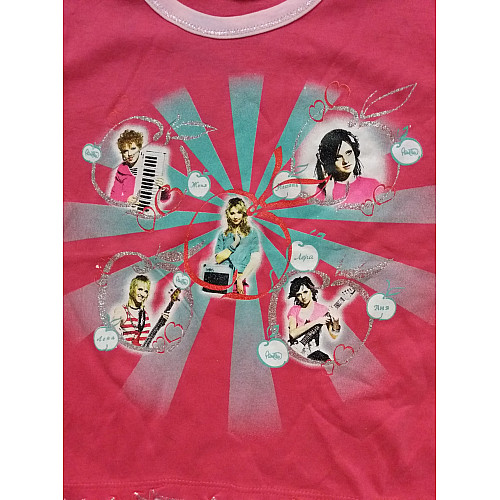 Футболка для дівчинки Lady Pink на зріст 110 см. Рожевий(ю387)