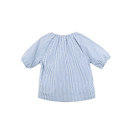 Блузка детская River Woods RW-002 6 лет Белый в синюю полоску