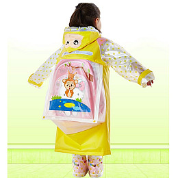 Плащ дощовик Мавпочка Jellys Жовтий Зріст 120-140 см Рукав 55 см Унісекс (Д-2)