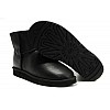 Чоловічі UGG Classic Mini Leather Bomber Black-65 UGG Чорний 41 (10) Чоловічий Замша (просочування) 15 см (UGG65_41)