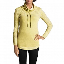 Пуловер Eddie Bauer Womens Shasta Funnel-Neck Pullover MARGARITA 
L Светло-зеленый (0180MR)