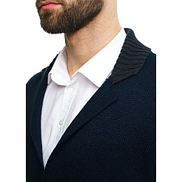 Стильный трикотажный пиджак SVTR 52 темно-синий (393)