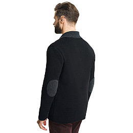 Стильний трикотажний піджак SVTR 50 чорний (393)