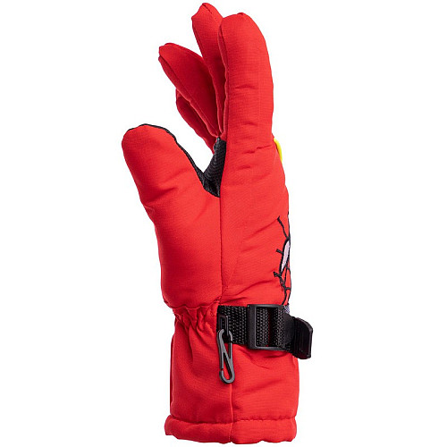 Перчатки горнолыжные теплые детские Zelart Spiderman C-6572 р-р L-XL Red (MR08705)