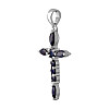 Серебряный крестик SilverBreeze с сапфиром 0.35ct (2053583)