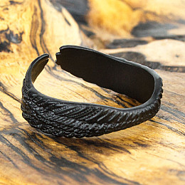 Кольцо Win Крылья Сталь Регулируемый Размер Черный (26115)