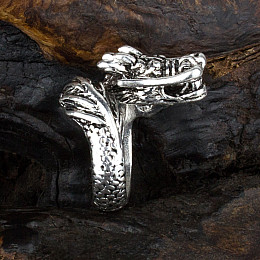 Кольцо Win Дракон Лу Размер Регулируемый 18 - 20 Стальной (23701)