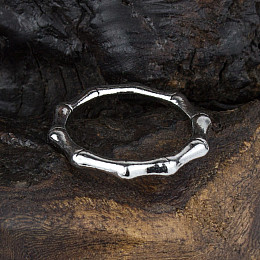 Кольцо Win Бамбук 17,5 Стальной (23715)