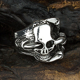 Перстень Win Череп в когтях 20 Стальной (26191)