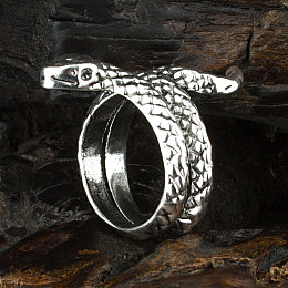 Кольцо Win Змея Регулируемый Размер 16-18 Стальной (23693)