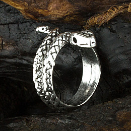 Кольцо Win Змея Регулируемый Размер 16-18 Стальной (23693)