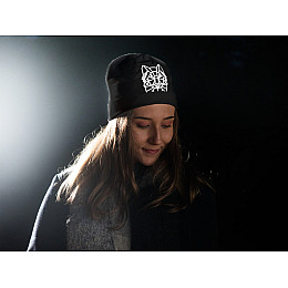 Шапка Біні зі світловідбивним елементом Refloactive Чорний