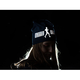 Шапка Біні зі світловідбивним елементом Refloactive Чорний