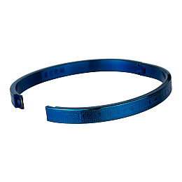 Браслет ручная работа Мантра Будды Медицины 6х5х0,6 см Синий (23769)