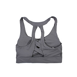Жіночий топ для фітнесу Lesko Y-001 S Темно-сірий