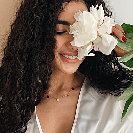 Золотое колье с монетками кол01442 Оникс 40