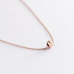 Колье Шар в красном золоте кол01760 Оникс 45