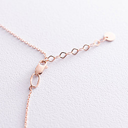 Золотое колье с кружочками кол01435 Оникс 45