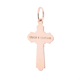 Золотой крестик п02287 Оникс