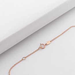 Золотой браслет на ногу Звезды б03684 Оникс 26