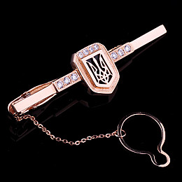 Зажим для галстука Герб Украины заж00009 Оникс