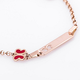 Детский браслет с эмалью б02587 Оникс 15