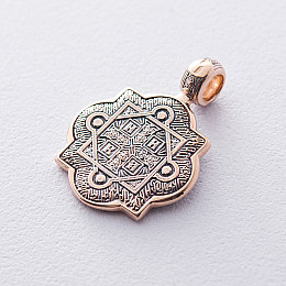 Подвеска Икона Святитель Николай Чудотворец п00789 Оникс