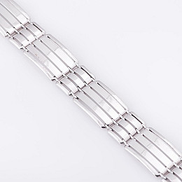 Золотой мужской браслет б02279 Оникс 22.5