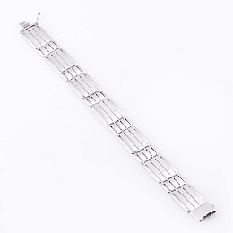 Золотой мужской браслет б02279 Оникс 22.5