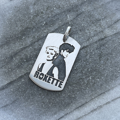 Срібний жетон Roxette (великий) жетонб2 Онікс
