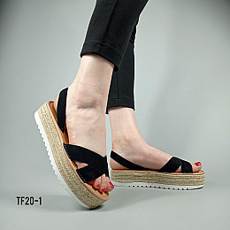 Босоніжки Stilli TF20-1 BLACK 38 Чорний (TF20-1BK)