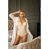 Стягуючий корсет Slim&Gentle 004 30 на талію 78-85 см бежевий без мережива