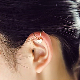 Серьга-каффа Зірочка золотиста Bioworld (13586)