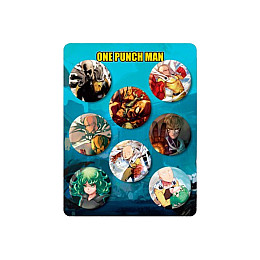 Набор значков Ванпанчмен 32мм One Punch-Man 8шт (8162) Fan Girl