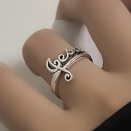 Кільце Bioworld Gess Fashion K-POP Хром (13622)